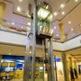 Panoramic elevator equipped with hydraulic components from Bucher Hydraulics