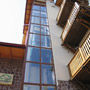 Semipanoramic elevator equipped with hydraulic components from Bucher